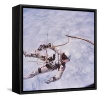Gemini 4 Astronaut Edward H. White II Floating in Space During First American Spacewalk-James A^ Mcdivitt-Framed Stretched Canvas