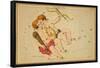 Gemini Constellation, Zodiac Sign, 1825-Science Source-Framed Stretched Canvas