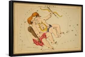 Gemini Constellation, Zodiac Sign, 1825-Science Source-Framed Stretched Canvas