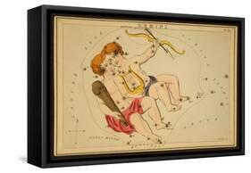 Gemini Constellation, Zodiac Sign, 1825-Science Source-Framed Stretched Canvas