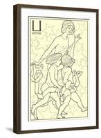 Gemini, the Twins-null-Framed Art Print