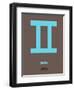 Gemini Zodiac Sign Blue-NaxArt-Framed Art Print