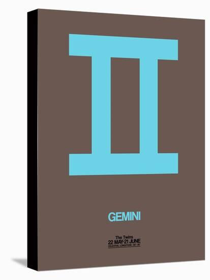 Gemini Zodiac Sign Blue-NaxArt-Stretched Canvas