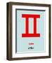 Gemini Zodiac Sign Red-NaxArt-Framed Art Print