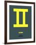 Gemini Zodiac Sign Yellow-NaxArt-Framed Art Print