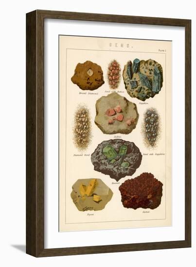 Gems-English School-Framed Giclee Print