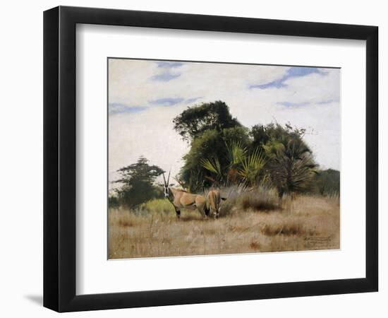 Gemsbok Oryx, 1891-Wilhelm Kuhnert-Framed Giclee Print