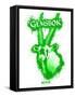 Gemsbok Spray Paint Green-Anthony Salinas-Framed Stretched Canvas