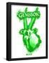 Gemsbok Spray Paint Green-Anthony Salinas-Framed Poster