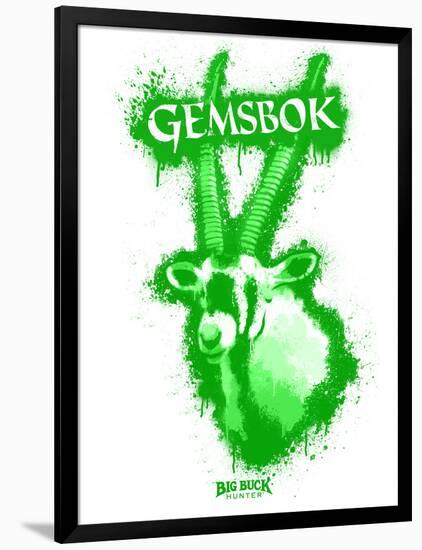 Gemsbok Spray Paint Green-Anthony Salinas-Framed Poster