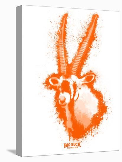 Gemsbok Spray Paint Orange-Anthony Salinas-Stretched Canvas