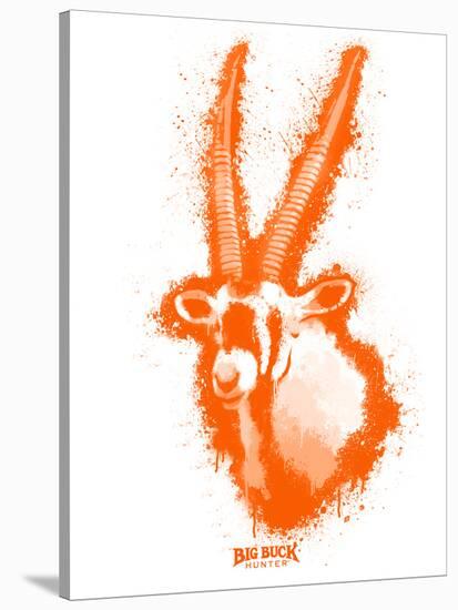 Gemsbok Spray Paint Orange-Anthony Salinas-Stretched Canvas