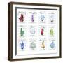 Gemstones-Ata Alishahi-Framed Giclee Print