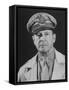 Gen. Douglas Macarthur Posing in a Serious Manner for His Portrait-null-Framed Stretched Canvas