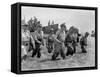 Gen. Douglas Macarthur Wades Ashore During Initial Landings at Leyte Island-null-Framed Stretched Canvas