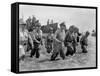 Gen. Douglas Macarthur Wades Ashore During Initial Landings at Leyte Island-null-Framed Stretched Canvas