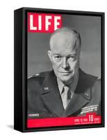 Gen. Dwight D. Eisenhower., April 16, 1945-David Scherman-Framed Stretched Canvas