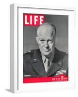 Gen. Dwight D. Eisenhower., April 16, 1945-David Scherman-Framed Photographic Print