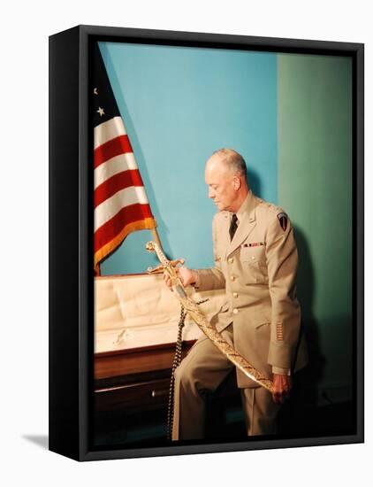 Gen. Dwight D. Eisenhower in Uniform-Francis Miller-Framed Stretched Canvas