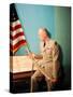 Gen. Dwight D. Eisenhower in Uniform-Francis Miller-Stretched Canvas