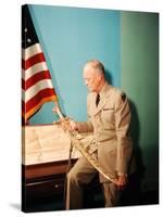 Gen. Dwight D. Eisenhower in Uniform-Francis Miller-Stretched Canvas