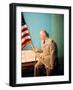 Gen. Dwight D. Eisenhower in Uniform-Francis Miller-Framed Photographic Print