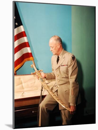 Gen. Dwight D. Eisenhower in Uniform-Francis Miller-Mounted Photographic Print