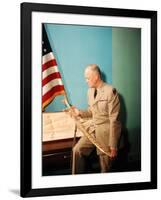 Gen. Dwight D. Eisenhower in Uniform-Francis Miller-Framed Photographic Print