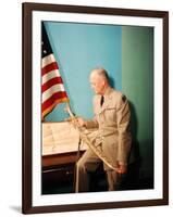 Gen. Dwight D. Eisenhower in Uniform-Francis Miller-Framed Photographic Print