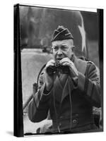 Gen. Dwight Eisenhower, Commander in Chief of the Allied Invasion Forces-Frank Scherschel-Stretched Canvas
