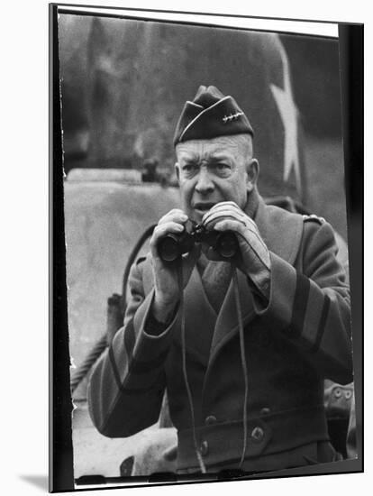 Gen. Dwight Eisenhower, Commander in Chief of the Allied Invasion Forces-Frank Scherschel-Mounted Photographic Print