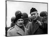 Gen. Dwight Eisenhower, Commander in Chief with British Field Commander Gen. Bernard Montgomery-Frank Scherschel-Stretched Canvas