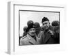 Gen. Dwight Eisenhower, Commander in Chief with British Field Commander Gen. Bernard Montgomery-Frank Scherschel-Framed Photographic Print