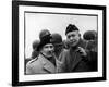 Gen. Dwight Eisenhower, Commander in Chief with British Field Commander Gen. Bernard Montgomery-Frank Scherschel-Framed Photographic Print