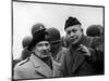 Gen. Dwight Eisenhower, Commander in Chief with British Field Commander Gen. Bernard Montgomery-Frank Scherschel-Mounted Photographic Print