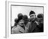 Gen. Dwight Eisenhower, Commander in Chief with British Field Commander Gen. Bernard Montgomery-Frank Scherschel-Framed Photographic Print