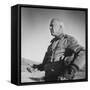 Gen. George S. Patton Jr. Observing Training Maneuvers in the Desert-null-Framed Stretched Canvas