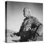 Gen. George S. Patton Jr. Observing Training Maneuvers in the Desert-null-Stretched Canvas