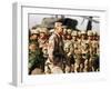 Gen. H. Norman Schwarzkopf Inspecting Troops-null-Framed Premium Photographic Print