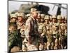 Gen. H. Norman Schwarzkopf Inspecting Troops-null-Mounted Photographic Print