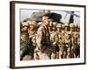 Gen. H. Norman Schwarzkopf Inspecting Troops-null-Framed Photographic Print