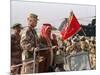 Gen. H. Norman Schwarzkopf with Saudi Arabian King Fahd Reviewing Troops-null-Mounted Photographic Print