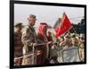 Gen. H. Norman Schwarzkopf with Saudi Arabian King Fahd Reviewing Troops-null-Framed Photographic Print