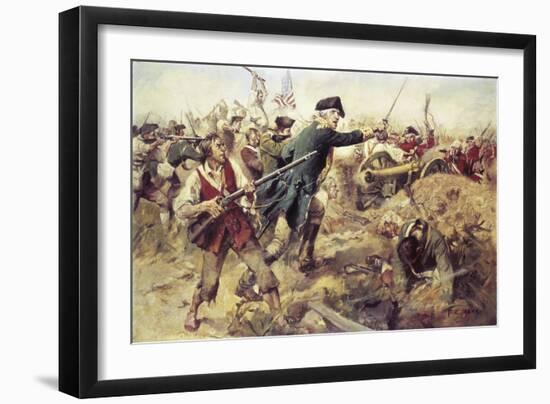 Gen John Starkat the Battle of Bennington,VT-Frederick Coffay Yohn-Framed Giclee Print