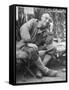 Gen. Joseph Stilwell at Headquarters During Burma Campaign-null-Framed Stretched Canvas