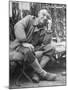 Gen. Joseph Stilwell at Headquarters During Burma Campaign-null-Mounted Photographic Print