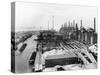 Gen View of Krupp Steel Mill on Water-null-Stretched Canvas