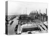 Gen View of Krupp Steel Mill on Water-null-Stretched Canvas