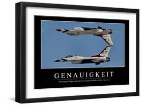 Genauigkeit: Motivationsposter Mit Inspirierendem Zitat-null-Framed Photographic Print