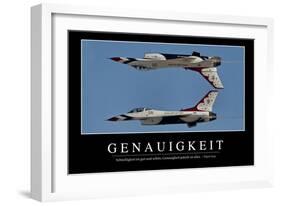 Genauigkeit: Motivationsposter Mit Inspirierendem Zitat-null-Framed Photographic Print